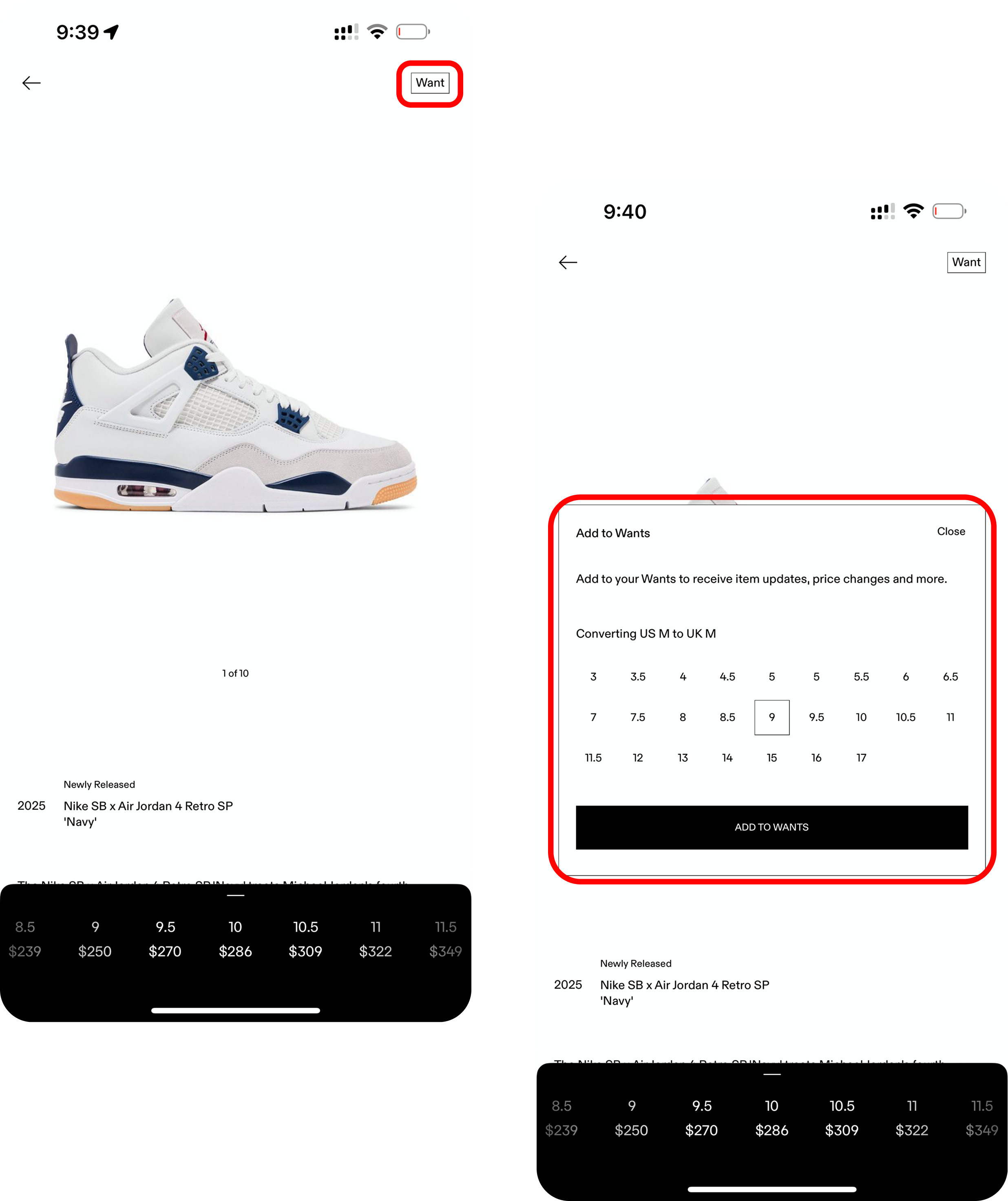 Task — Want interaction